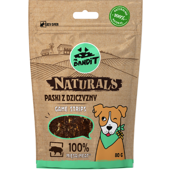 Recompense pentru caini Mr. Bandit Natural, vanat, 80g