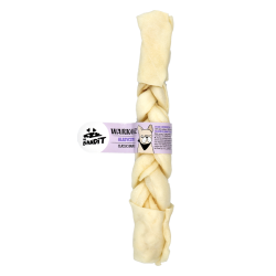 Recompense pentru caini Mr. Bandit, impletitura clasica din piele de vita, 25 cm