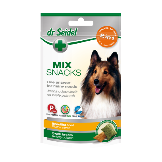 MIX Recompense Blana frumoasa & Respiratie proaspata pentru caini, Dr. Seidel, 90g
