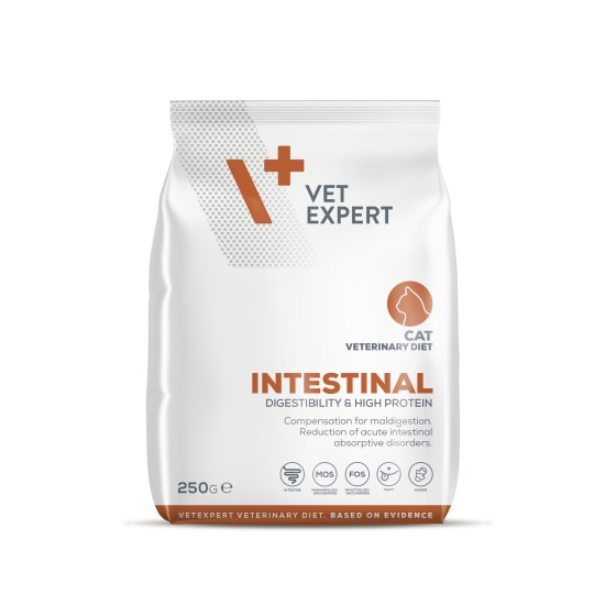 4T Dieta Veterinara INTESTINAL CAT, VetExpert, 250g