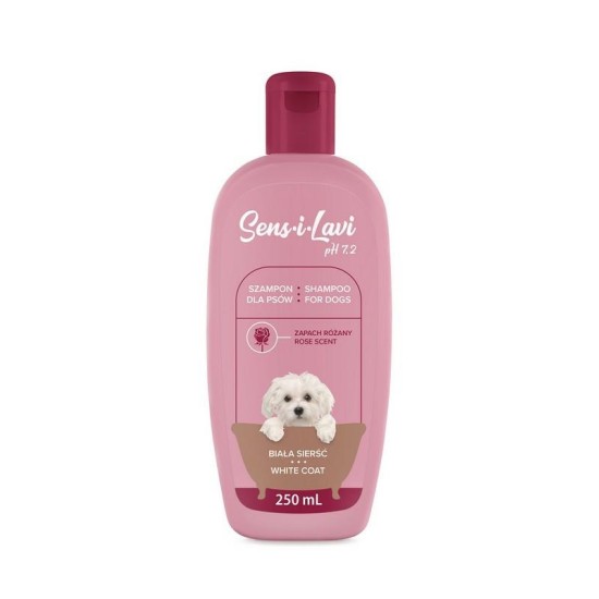Sampon pentru caini cu blana alba, SENS-I-LAVI, 250 ml