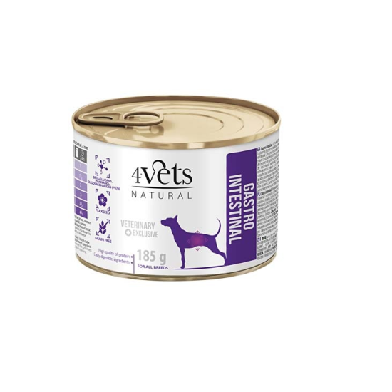 Dieta veterinara pentru caini cu afectiuni digestive si dereglari intestinale, 4VetS GASTRO INTESTINAL, 185 g Dieta veterinara pentru caini cu afectiuni digestive si dereglari intestinale, 4VetS GASTRO INTESTINAL, 185 g