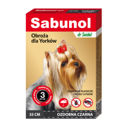 Zgarda antiparazitara caini, SABUNOL DOG GPI, 2-10 kg, negru, 35 cm Zgarda antiparazitara caini, SABUNOL DOG GPI, 2-10 kg, negru, 35 cm