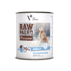 Hrana umeda pentru caini, adult, RAW PALEO, cod, 400 g Hrana umeda pentru caini, adult, RAW PALEO, cod, 400 g