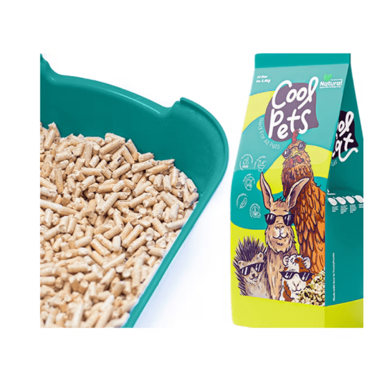 ASTERNUT PENTRU PISICI SI ANIMALE MICI DIN LEMN DE MOLID 100% PUR CoolPet ORIGINAL PELET, 10L/5KG