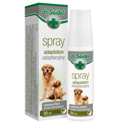 Spray pentru sprijin comportamental in caz de stres si anxietate la caini, Dr. Seidel, 90ml Spray pentru sprijin comportamental in caz de stres si anxietate la caini, Dr. Seidel, 90ml