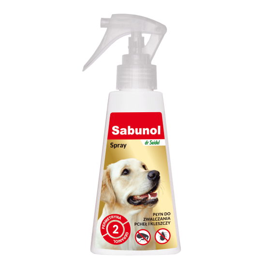 Soluție pentru câini, împotriva puricilor și căpușelor, SABUNOL DOG, SPRAY 100 ml Soluție pentru câini, împotriva puricilor și căpușelor, SABUNOL DOG, SPRAY 100 ml