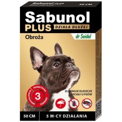 Zgarda antiparazitara caini,SABUNOL PLUS, 10-25  kg, 50 cm