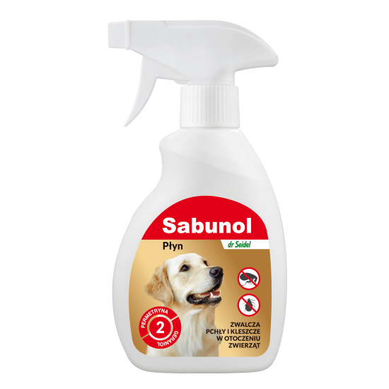 Soluție pentru câini, împotriva puricilor și căpușelor, SABUNOL DOG, LICHID 250 ML Soluție pentru câini, împotriva puricilor și căpușelor, SABUNOL DOG, LICHID 250 ML