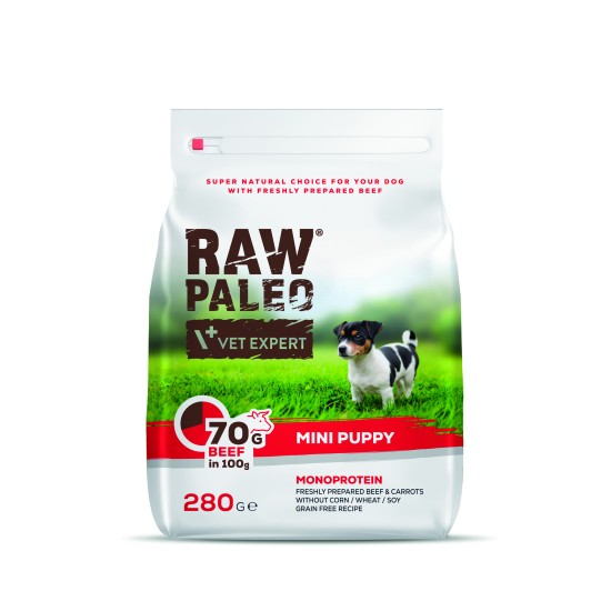 Hrana uscata, RAW PALEO VITA, puppy, rase mici, 280g Hrana uscata, RAW PALEO VITA, puppy, rase mici, 280g