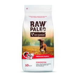 Hrana uscata, RAW PALEO VITA, puppy, rase medii, 10 kg