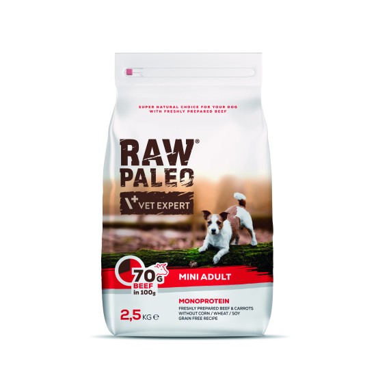 Hrana uscata, RAW PALEO VITA, adult, rase mici, 2.5 kg Hrana uscata, RAW PALEO VITA, adult, rase mici, 2.5 kg