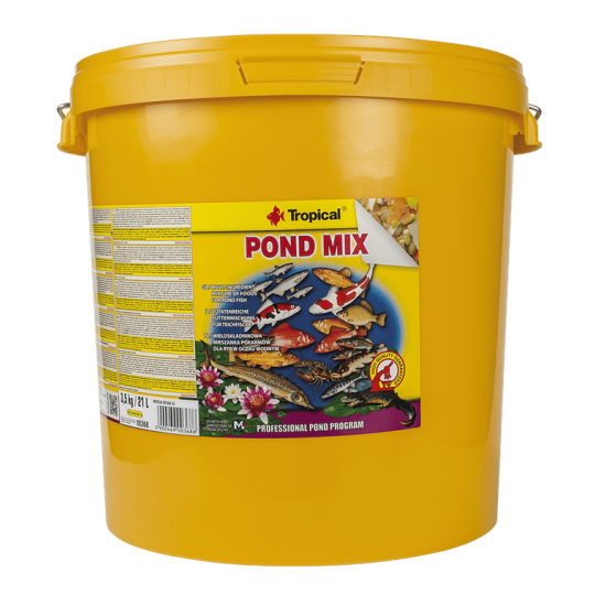 Amestec complet de furaje pentru pestii ornamentali din iazurile de gradina TROPIFISH POND MIX 3.5KG