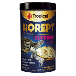 Dieta speciala cu adaos de probiotice pentru testoasele adulte acvatice si semiterestre, Tropical, BIOREPT SUPREME ADULT,TERRARIUM, 28G
