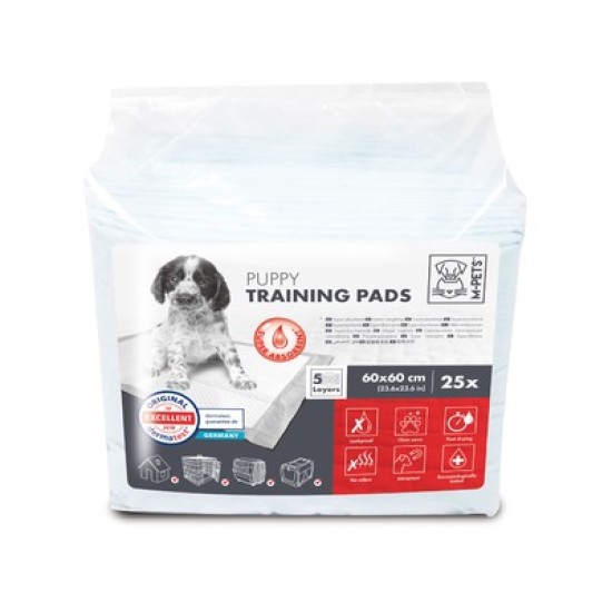 Covorase absorbante de antrenament M-PETS All Day pentru catei, 60 x 60 cm, 25 buc
