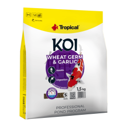 TROPICAL-Fish-KOI Wheat germ & garlic pellet S- 1.5 KG