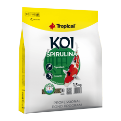 Hrana pentru pesti KOI, TROPICAL Fish, SPIRULINA, pellet S-1.5 KG