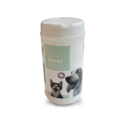 Servetele pentru igiena dintilor Teeth Wipes  M-PETS, 18x20,5 cm, 40 buc