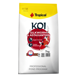 Hrana pentru pesti KOI, TROPICAL Fish, viermi de matase si astaxantina, pellet S-1.5 KG