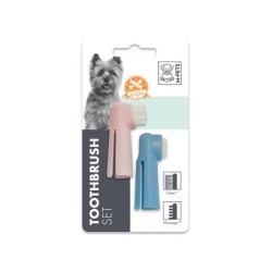 Periuta de dinti pentru caini M-PETS, set, 3x6 cm Periuta de dinti pentru caini M-PETS, set, 3x6 cm