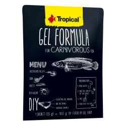 Hrana pentru pesti carnivori, TROPICAL Gel Formula, plic 35G Hrana pentru pesti carnivori, TROPICAL Gel Formula, plic 35G