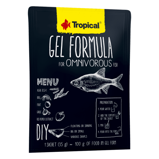 Hrana pentru pesti  omnivor, Tropical Gel Formula, plic 35G Hrana pentru pesti  omnivor, Tropical Gel Formula, plic 35G