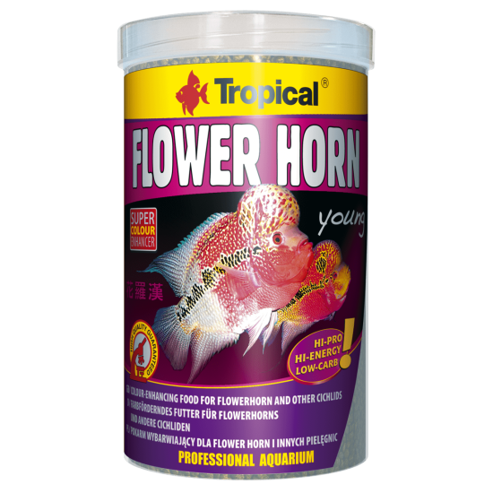 Aliment plutitor pentru ciclidele Flower Horn, junior, TROPICAL Fish-Flower, Pellet 250ML/95G Aliment plutitor pentru ciclidele Flower Horn, junior, TROPICAL Fish-Flower, Pellet 250ML/95G