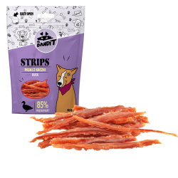 Recompense pentru caini Mr. Bandit STRIPS, rata, 80 g Recompense pentru caini Mr. Bandit STRIPS, rata, 80 g