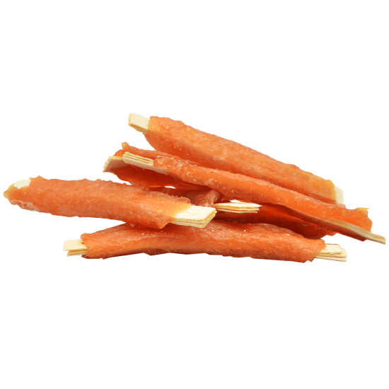 Recompense pentru caini Mr. Bandit SOFT STRIPS, pui si cod, 80 g