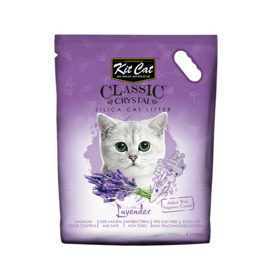 Asternut igienic KIT CAT CLASSIC CRYSTAL LAVENDER- 5L Asternut igienic KIT CAT CLASSIC CRYSTAL LAVENDER- 5L