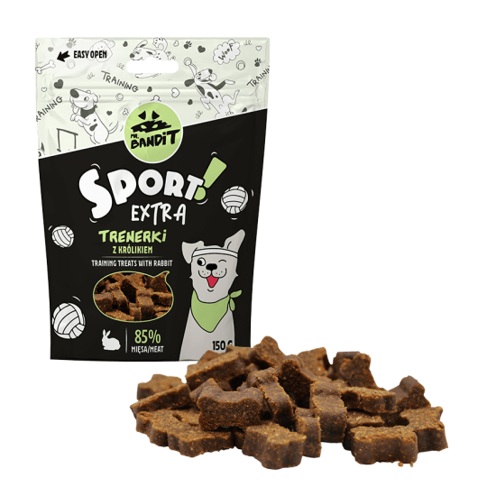 Recompense pentru caini Mr. Bandit SPORT EXTRA, iepure, 150 g