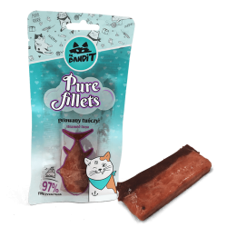 Recompense pentru pisici Mr. Bandit CAT Pure Fillets, ton la abur, 30 g Recompense pentru pisici Mr. Bandit CAT Pure Fillets, ton la abur, 30 g