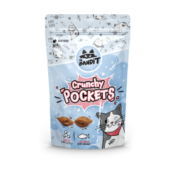 Recompense pentru pisici Mr. Bandit CAT Crunchy Pockets, somon, 40 g Recompense pentru pisici Mr. Bandit CAT Crunchy Pockets, somon, 40 g