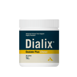 Supliment dietetic pentru gestionarea urolitilor de oxalat, cistina si urati, Dialix Oxalate Plus, Vetnova, 30 chews Supliment dietetic pentru gestionarea urolitilor de oxalat, cistina si urati, Dialix Oxalate Plus, Vetnova, 30 chews