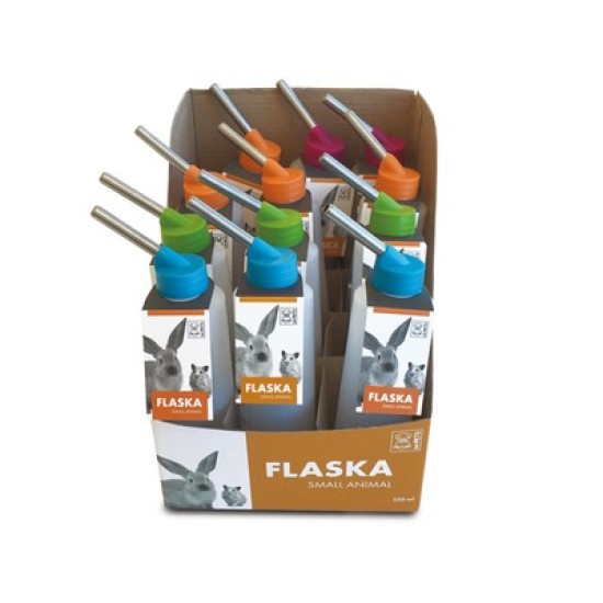 Display FLASKA SMALL ANIMALS M-PETS, 250ml, 12 buc