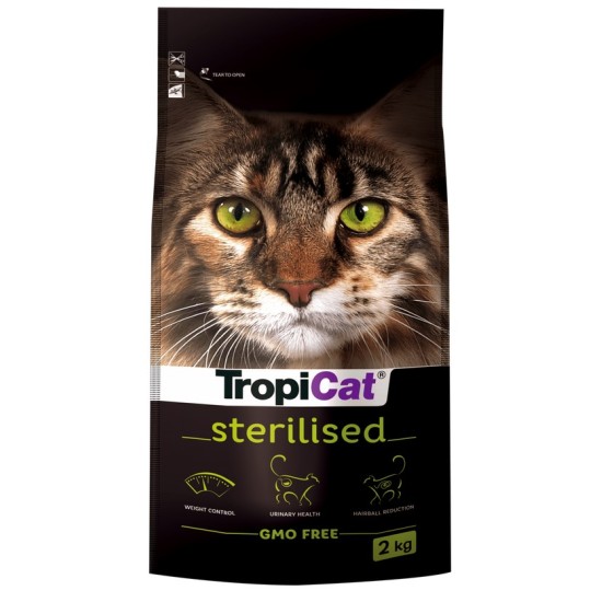 Hrana uscata pentru pisici sterilizate TROPICAT STERILISED, 2 kg Hrana uscata pentru pisici sterilizate TROPICAT STERILISED, 2 kg