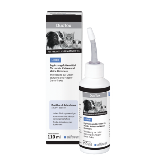 Solutie pentru sustinerea tractului gastrointestinal, DUOTOX LIQUID, Aflavet, 110ml