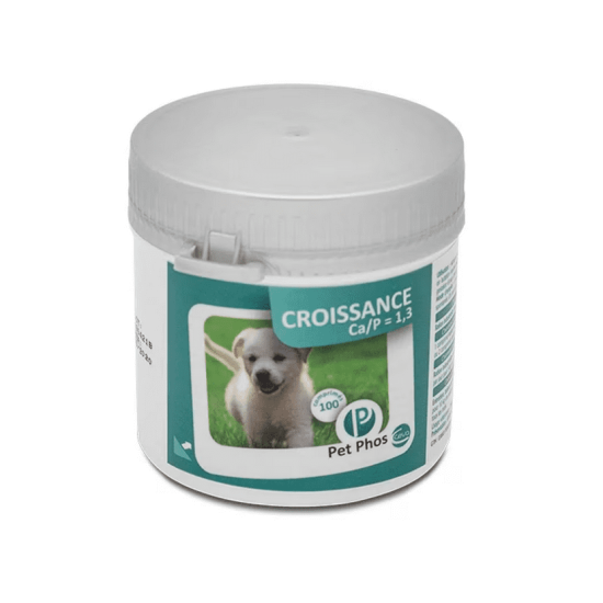 Supliment vitamino-mineral pentru caini, PET PHOS CROISSANCE Ca/P 1.3 , CEVA, 100 tablete