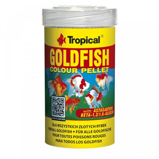GOLDFISH COLOUR PELLET  Tropical Fish, 100ml/ 36g