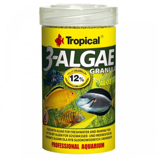 3-ALGAE GRANULAT Tropical Fish, 100ml, 44g 3-ALGAE GRANULAT Tropical Fish, 100ml, 44g