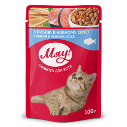 Hrana umeda pentru pisici adulte, My Love, peste in sos delicios, 100g