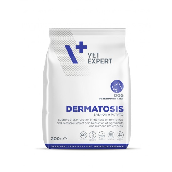 DIETA VETERINARA DERMATOSIS DOG, VETEXPERT, Somon& Cartof, 300 g DIETA VETERINARA DERMATOSIS DOG, VETEXPERT, Somon& Cartof, 300 g