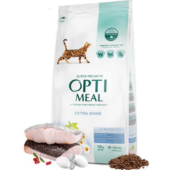 Hrana uscata pentru pisici adulte, Super Premium OPTIMEAL DRY FOOD, cod, 10kg Hrana uscata pentru pisici adulte, Super Premium OPTIMEAL DRY FOOD, cod, 10kg