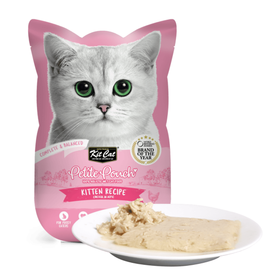 Hrana umeda pentru pisici, hitten, 100% holistica, Kit Cat Petite Pouch, pui, 24 plicuri x 70g