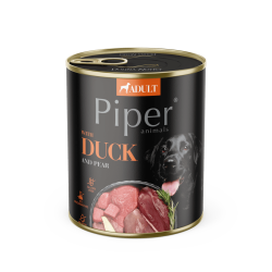 Hrana umeda pentru caini PIPER DOG, carne de rata si pere- 800g Hrana umeda pentru caini PIPER DOG, carne de rata si pere- 800g