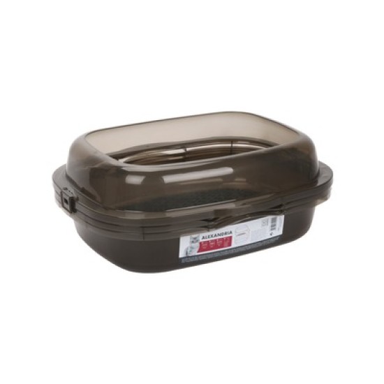 Litiera pentru pisici din plastic cu margine de protectie, ALEXANDRIA M-PETS, 46x40x18 cm, alb Litiera pentru pisici din plastic cu margine de protectie, ALEXANDRIA M-PETS, 46x40x18 cm, alb