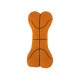 Jucarii din cauciuc moale, forma de os, ATHLETIC M-PETS, display cu 48 buc