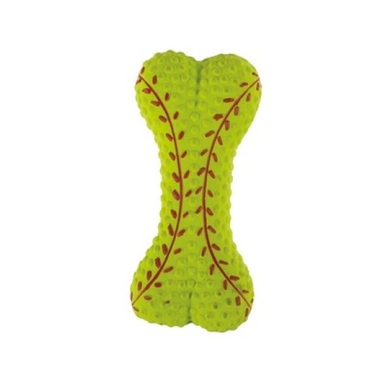 Jucarii din cauciuc moale, forma de os, ATHLETIC M-PETS, display cu 48 buc