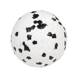 Minge din cauciuc pentru caini, BLOOM M-PETS, 7cm, alb si negru Minge din cauciuc pentru caini, BLOOM M-PETS, 7cm, alb si negru