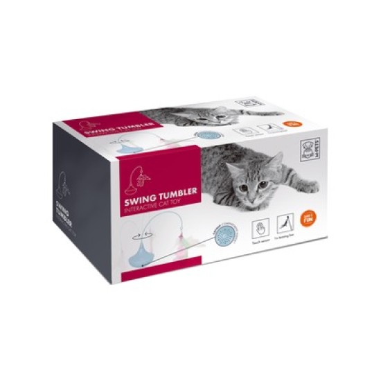 Jucarie pentru pisici- SWING, M-PETS, albastru